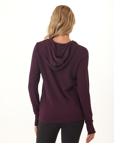 Neyra Feather Fleece Zip Hoodie Womens Outerwear Sweatshirt Threads 4 Thought 