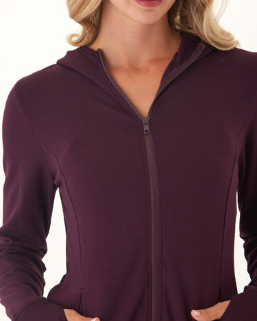 Neyra Feather Fleece Zip Hoodie Womens Outerwear Sweatshirt Threads 4 Thought 