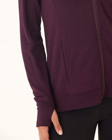 Neyra Feather Fleece Zip Hoodie Womens Outerwear Sweatshirt Threads 4 Thought 