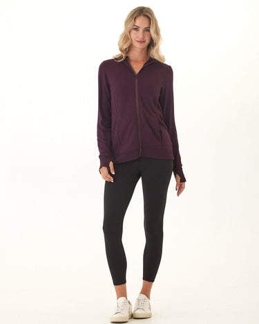 Neyra Feather Fleece Zip Hoodie Womens Outerwear Sweatshirt Threads 4 Thought 