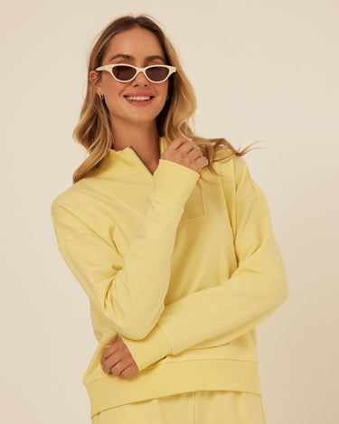 Kindra Dot Embroidered Terry Pullover Womens Outerwear Sweatshirt Threads 4 Thought 