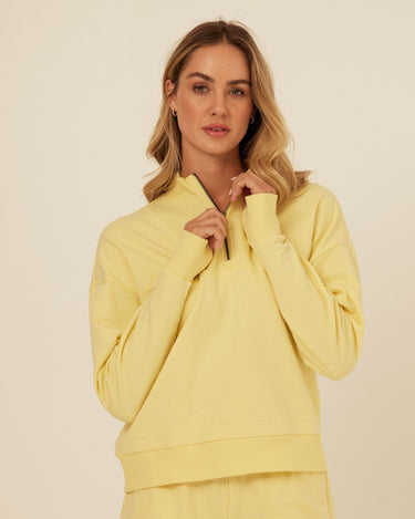 Kindra Dot Embroidered Terry Pullover Womens Outerwear Sweatshirt Threads 4 Thought 