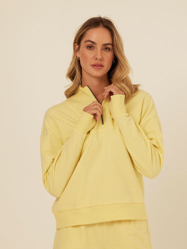 Kindra Dot Embroidered Terry Pullover Womens Outerwear Sweatshirt Threads 4 Thought 