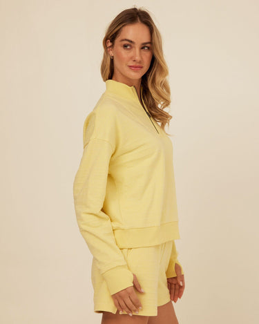 Kindra Dot Embroidered Terry Pullover Womens Outerwear Sweatshirt Threads 4 Thought 