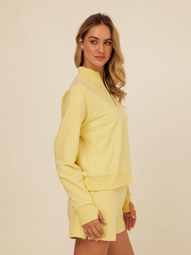 Kindra Dot Embroidered Terry Pullover Womens Outerwear Sweatshirt Threads 4 Thought 
