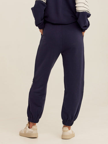 Eulalie Cotton Terry Patchwork Jogger Womens Bottoms Sweatpants Threads 4 Thought 