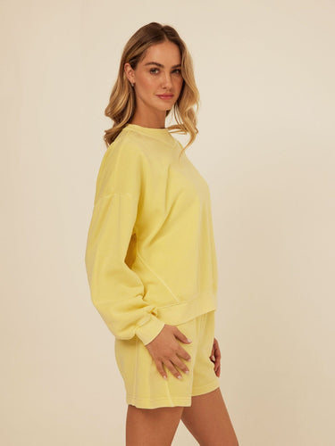 Kaitlyn Mineral Wash Fleece Sweatshirt Womens Outerwear Sweatshirt Threads 4 Thought 