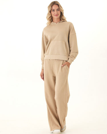 Esmeralda Mineral Wash Cotton Terry Wide Leg Pant Womens Bottoms Sweatpants Threads 4 Thought 