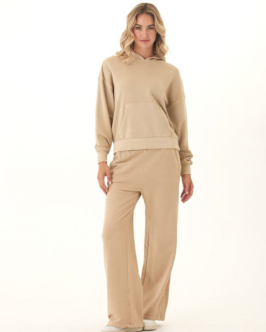 Tanya Mineral Wash Cotton Terry Pullover Hoodie Womens Outerwear Sweatshirt Threads 4 Thought 