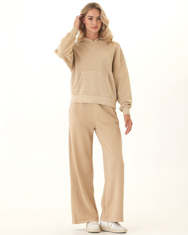 Esmeralda Mineral Wash Cotton Terry Wide Leg Pant Womens Bottoms Sweatpants Threads 4 Thought 