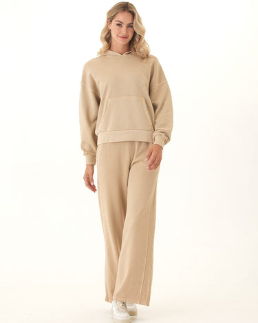 Tanya Mineral Wash Cotton Terry Pullover Hoodie Womens Outerwear Sweatshirt Threads 4 Thought 