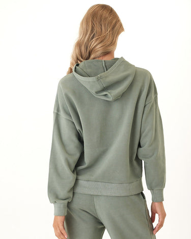 Tanya Mineral Wash Cotton Terry Pullover Hoodie Womens Outerwear Sweatshirt Threads 4 Thought 