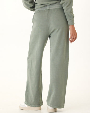 Esmeralda Mineral Wash Cotton Terry Wide Leg Pant Womens Bottoms Sweatpants Threads 4 Thought 