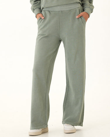 Esmeralda Mineral Wash Cotton Terry Wide Leg Pant Womens Bottoms Sweatpants Threads 4 Thought 
