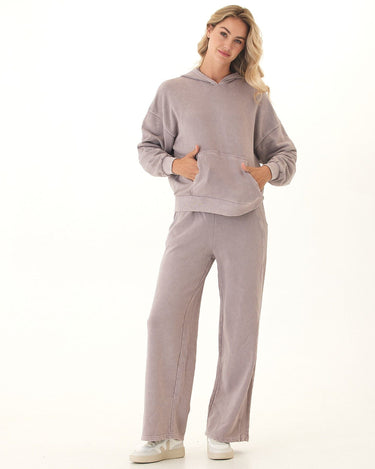 Tanya Mineral Wash Cotton Terry Pullover Hoodie Womens Outerwear Sweatshirt Threads 4 Thought 