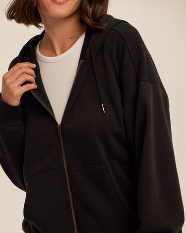 Corissa Triblend Fleece Zip Hoodie Womens Outerwear Sweatshirt Threads 4 Thought 