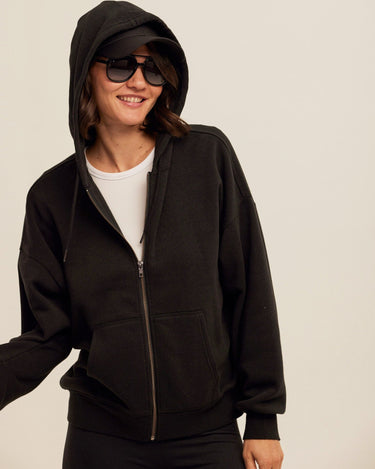 Corissa Triblend Fleece Zip Hoodie Womens Outerwear Sweatshirt Threads 4 Thought 