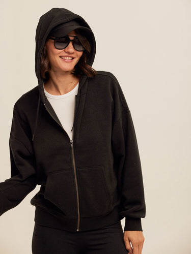 Corissa Triblend Fleece Zip Hoodie Womens Outerwear Sweatshirt Threads 4 Thought 