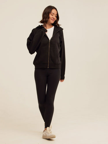Corissa Triblend Fleece Zip Hoodie Womens Outerwear Sweatshirt Threads 4 Thought 