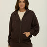 Corissa Triblend Fleece Zip Hoodie Womens Outerwear Sweatshirt Threads 4 Thought 