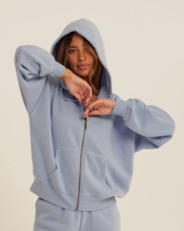 Corissa Triblend Fleece Zip Hoodie Womens Outerwear Sweatshirt Threads 4 Thought 