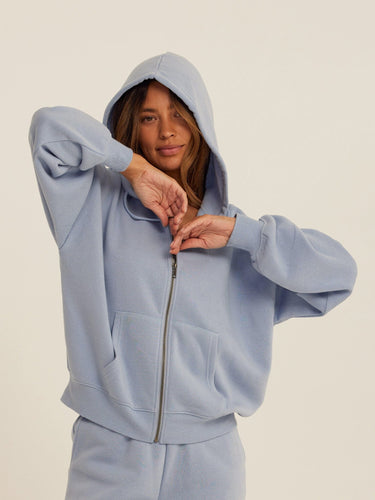 Corissa Triblend Fleece Zip Hoodie Womens Outerwear Sweatshirt Threads 4 Thought 