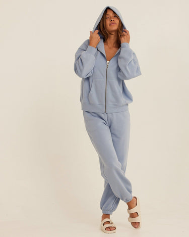 Corissa Triblend Fleece Zip Hoodie Womens Outerwear Sweatshirt Threads 4 Thought 