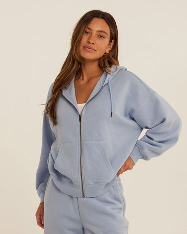 Corissa Triblend Fleece Zip Hoodie Womens Outerwear Sweatshirt Threads 4 Thought 