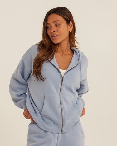 Corissa Triblend Fleece Zip Hoodie Womens Outerwear Sweatshirt Threads 4 Thought 