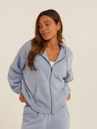 Corissa Triblend Fleece Zip Hoodie Womens Outerwear Sweatshirt Threads 4 Thought 