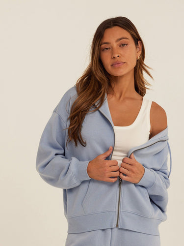 Corissa Triblend Fleece Zip Hoodie Womens Outerwear Sweatshirt Threads 4 Thought 