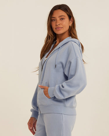 Corissa Triblend Fleece Zip Hoodie Womens Outerwear Sweatshirt Threads 4 Thought 