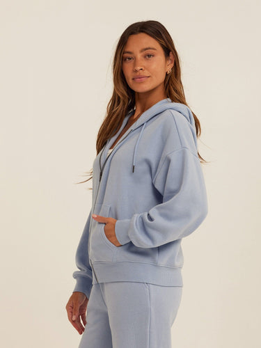 Corissa Triblend Fleece Zip Hoodie Womens Outerwear Sweatshirt Threads 4 Thought 