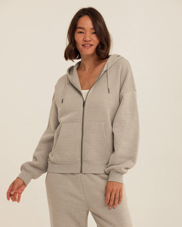 Corissa Triblend Fleece Zip Hoodie Womens Outerwear Sweatshirt Threads 4 Thought 