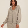 Corissa Triblend Fleece Zip Hoodie Womens Outerwear Sweatshirt Threads 4 Thought 