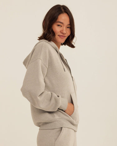 Corissa Triblend Fleece Zip Hoodie Womens Outerwear Sweatshirt Threads 4 Thought 