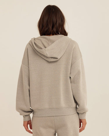 Corissa Triblend Fleece Zip Hoodie Womens Outerwear Sweatshirt Threads 4 Thought 