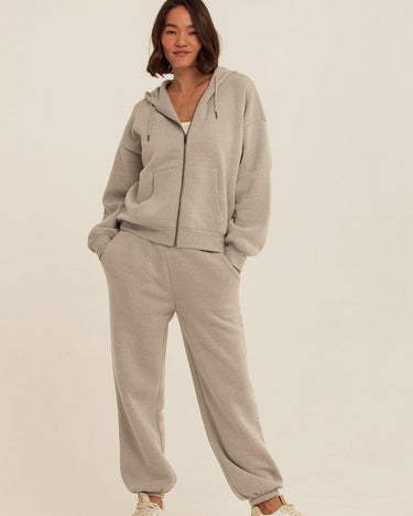 Corissa Triblend Fleece Zip Hoodie Womens Outerwear Sweatshirt Threads 4 Thought 