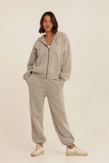 Corissa Triblend Fleece Zip Hoodie Womens Outerwear Sweatshirt Threads 4 Thought 