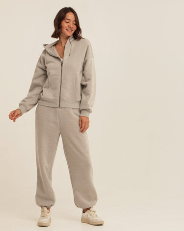 Corissa Triblend Fleece Zip Hoodie Womens Outerwear Sweatshirt Threads 4 Thought 