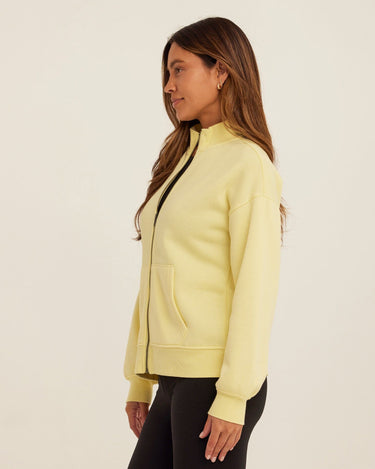 Delacey Triblend Fleece Zip Jacket Womens Outerwear Sweatshirt Threads 4 Thought 