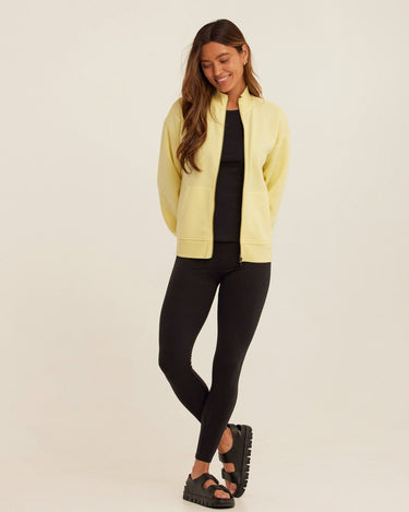 Delacey Triblend Fleece Zip Jacket Womens Outerwear Sweatshirt Threads 4 Thought 