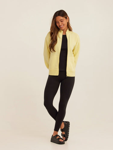 Delacey Triblend Fleece Zip Jacket Womens Outerwear Sweatshirt Threads 4 Thought 