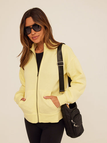 Delacey Triblend Fleece Zip Jacket Womens Outerwear Sweatshirt Threads 4 Thought 