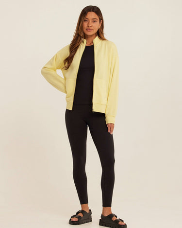 Delacey Triblend Fleece Zip Jacket Womens Outerwear Sweatshirt Threads 4 Thought 