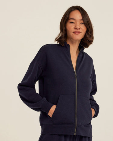 Delacey Triblend Fleece Zip Jacket Womens Outerwear Sweatshirt Threads 4 Thought 