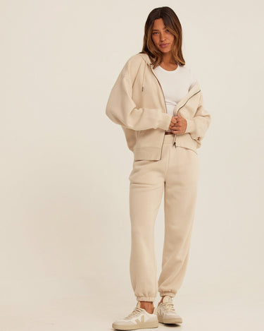 Corissa Triblend Fleece Zip Hoodie Womens Outerwear Sweatshirt Threads 4 Thought 