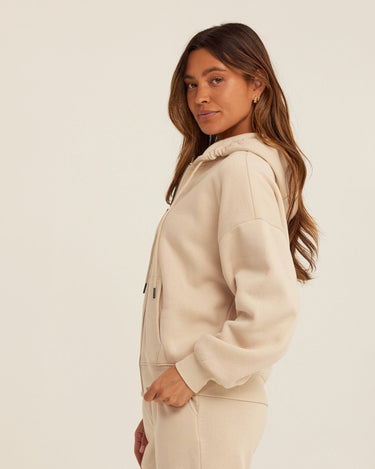 Corissa Triblend Fleece Zip Hoodie Womens Outerwear Sweatshirt Threads 4 Thought 