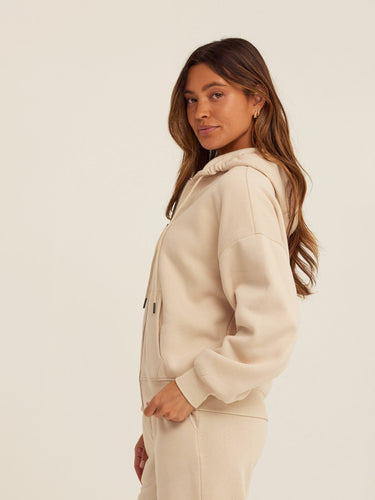 Corissa Triblend Fleece Zip Hoodie Womens Outerwear Sweatshirt Threads 4 Thought 
