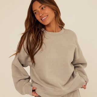 Blaise Triblend Fleece Pullover Womens Outerwear Sweatshirt Threads 4 Thought 